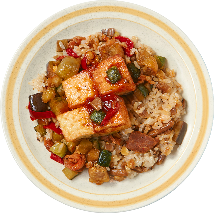 癌症護理餐 辣炒豬肉豆腐牛蒡飯  |  Cancer Care - Spicy Pork & Tofu Rice