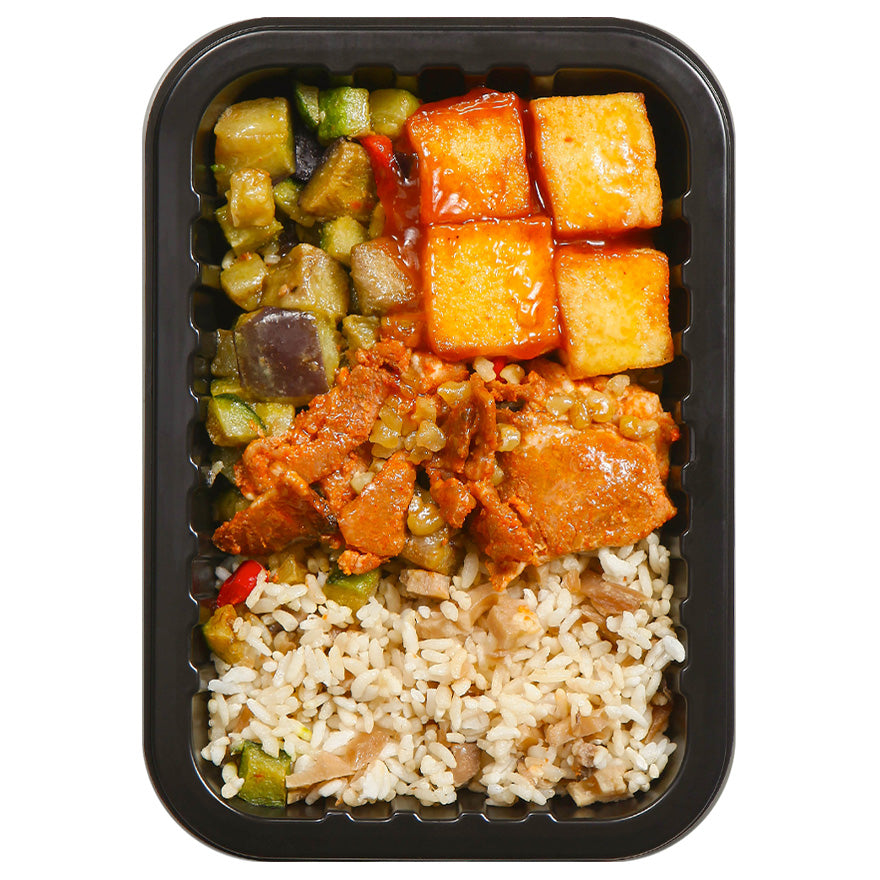 癌症護理餐 辣炒豬肉豆腐牛蒡飯  |  Cancer Care - Spicy Pork & Tofu Rice