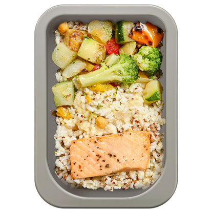 糖尿病護理餐 三文魚鷹嘴豆飯| Diabetes Care - Salmon steak