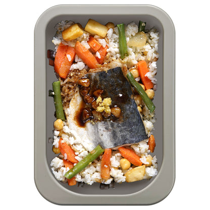 柚子鯖魚鷹嘴豆飯  |  Yuzu Spanish Mackerel Steak Chickpeas Rice